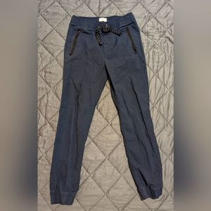 Old Navy kids cotton twill joggers, Blue size Large